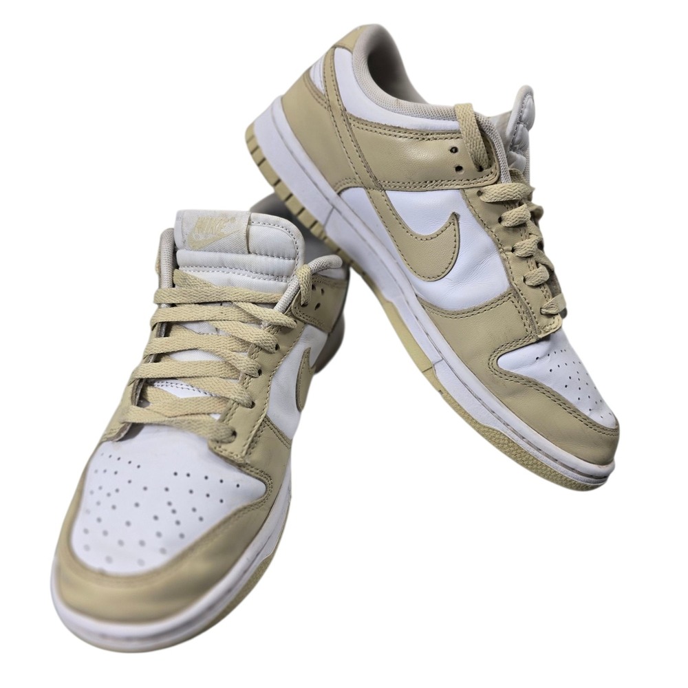 Nike Dunk Low Retro Team Gold Tan Neutral Leather Mens Size 8 DV0833-100